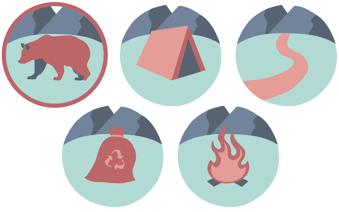 Vorschau: Piktogramme Camping